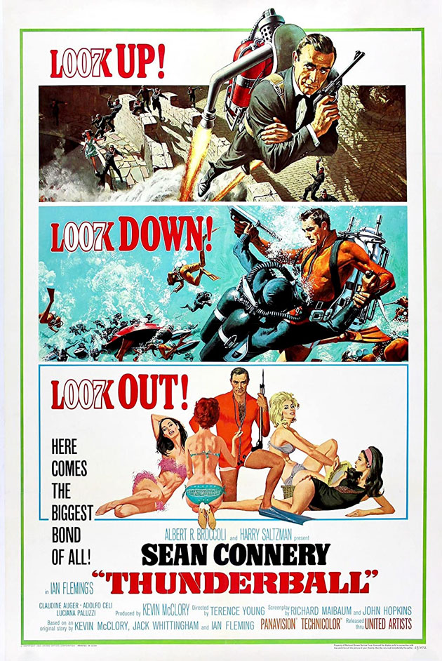 movie poster - James Bond's Thunderball - Spy Movies Thunderball Secrets - rqv movies