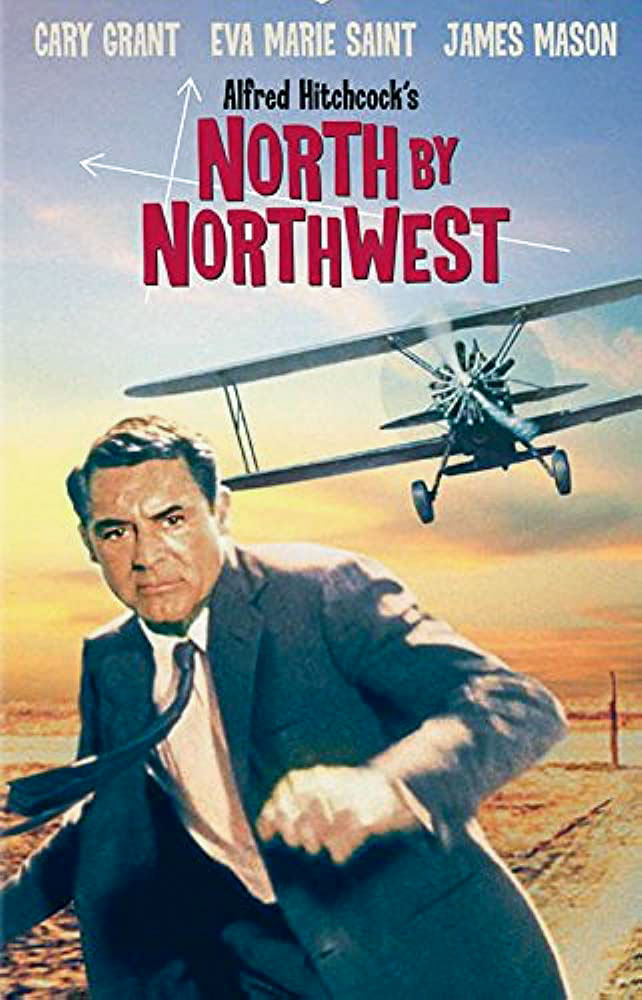 north by northwest movie poster - classic thriller - rqv required viewing movies