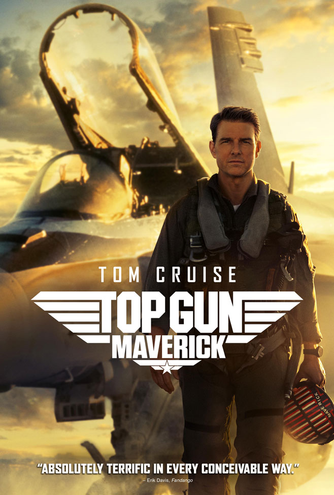 top gun maverick movie poster with Tom Cruise - rqv required viewing movies