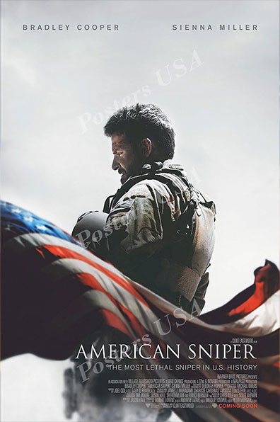 American Sniper 2014 movie poster - rqvmovies