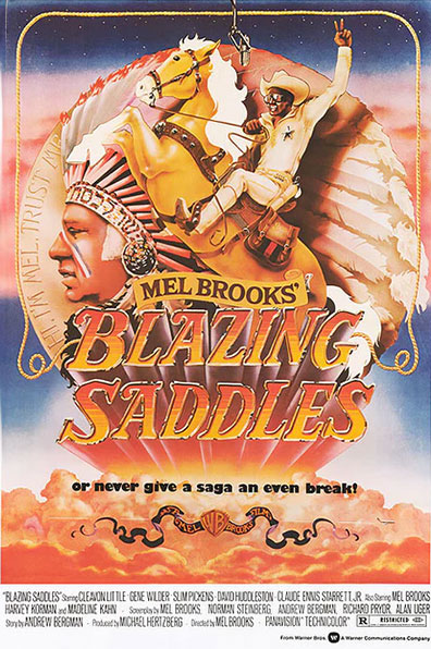 blazing saddles 1974 movie poster - rqv movies