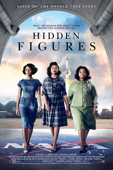 hidden figures movie poster - rqvmovies