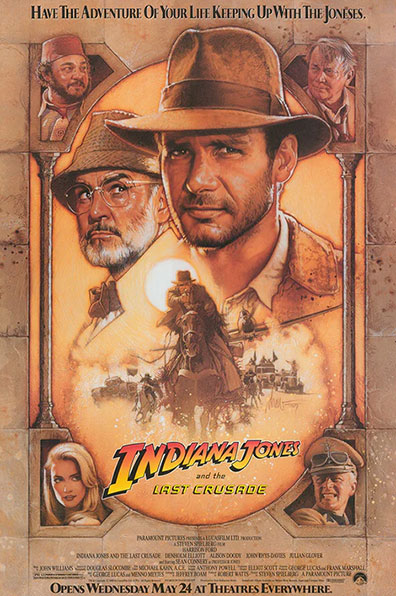 indiana jones and the last crusade 1989 movie poster - rqvmovies