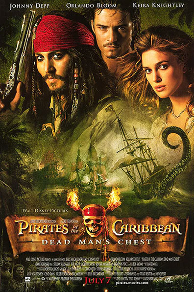 pirates of the caribbean dead man's chest 2006 movie poster - rqvmovies