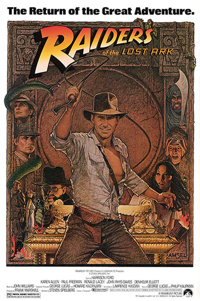 raiders of the lost ark 1981 movie poster - rqvmovies