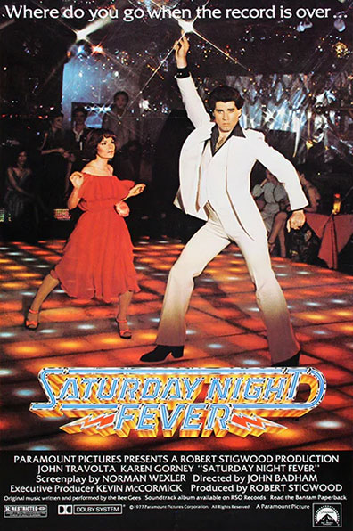 saturday night fever 1977 movie poster - rqvmovies