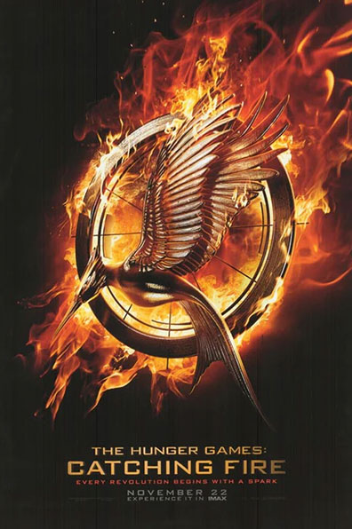 the hunger games catching fire 2013 movie poster - rqv movies