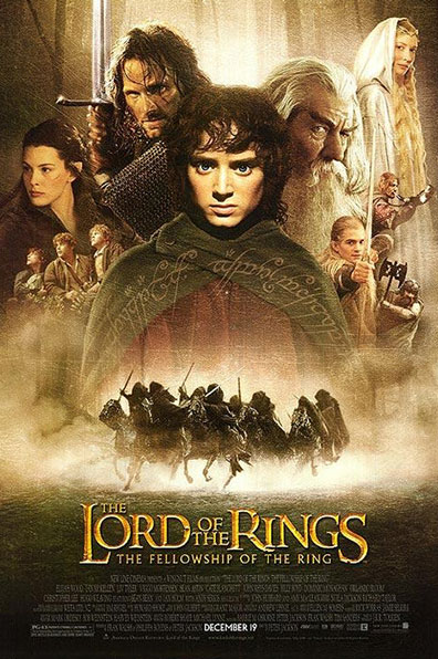 the lord of the rings the fellowship of the ring 2001 movie poster - rqvmovies